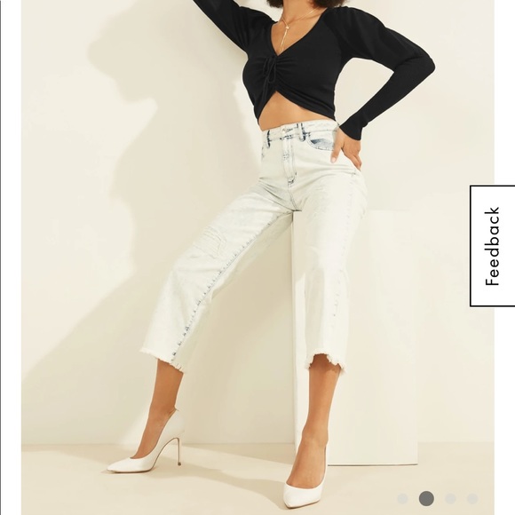 GUESS | Layla Puff Sleeve Sweater - Picture 2 of 4